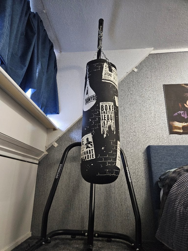 Boksbal aan standaard, Sport en Fitness, Ophalen, Zo goed als nieuw, Boksbal
