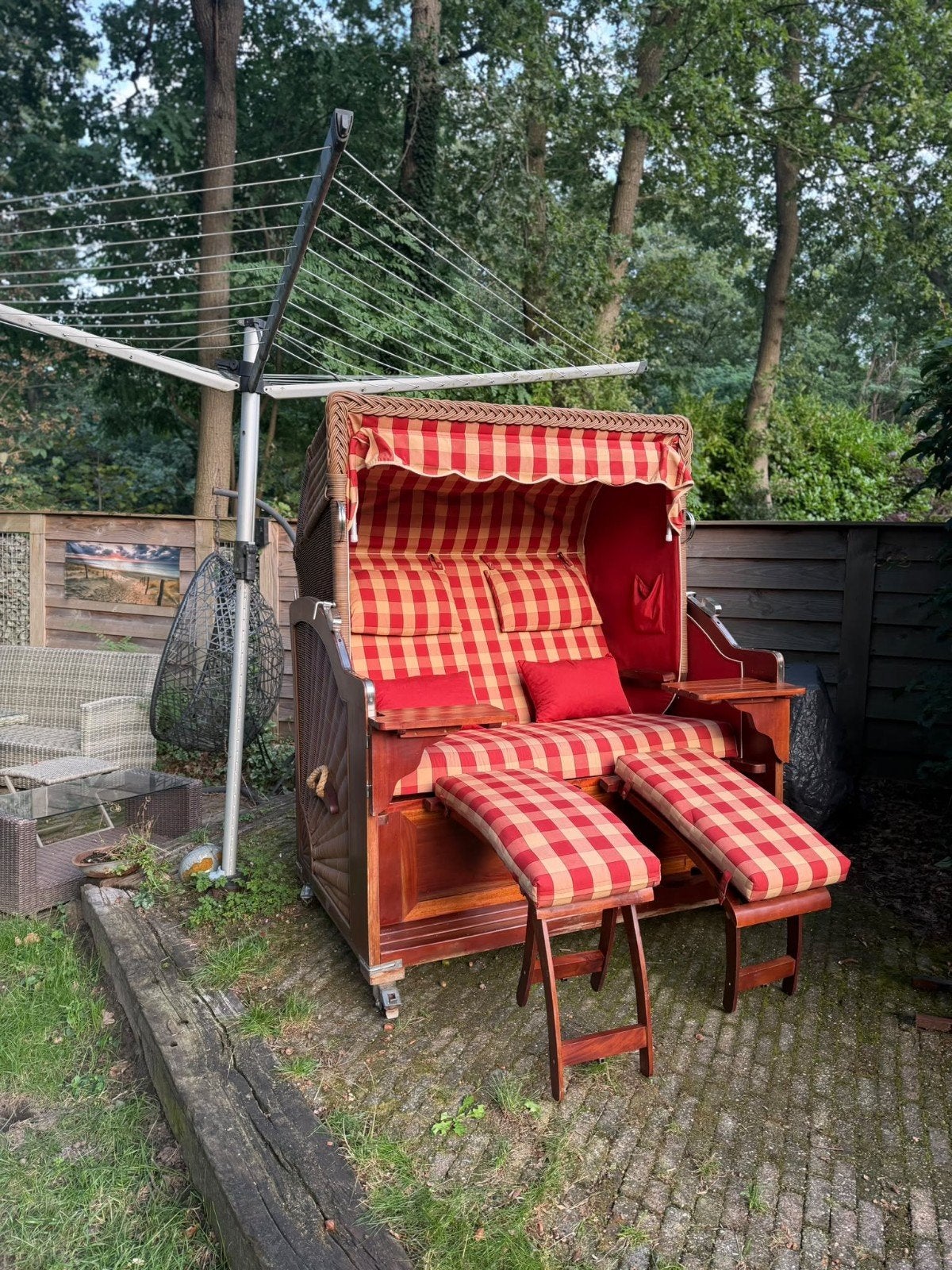 Luxe strandkorf 2 persoons, Ophalen, Kunststof, Overige typen