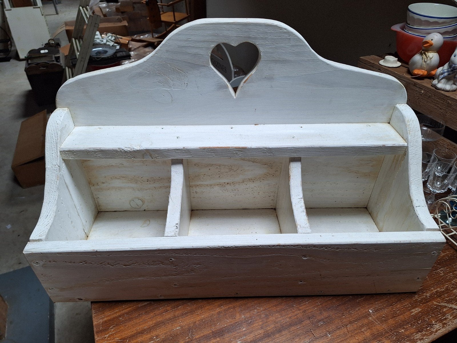 grote witte brocante gruttersbak, Huis en Inrichting, Ophalen, Zo goed als nieuw