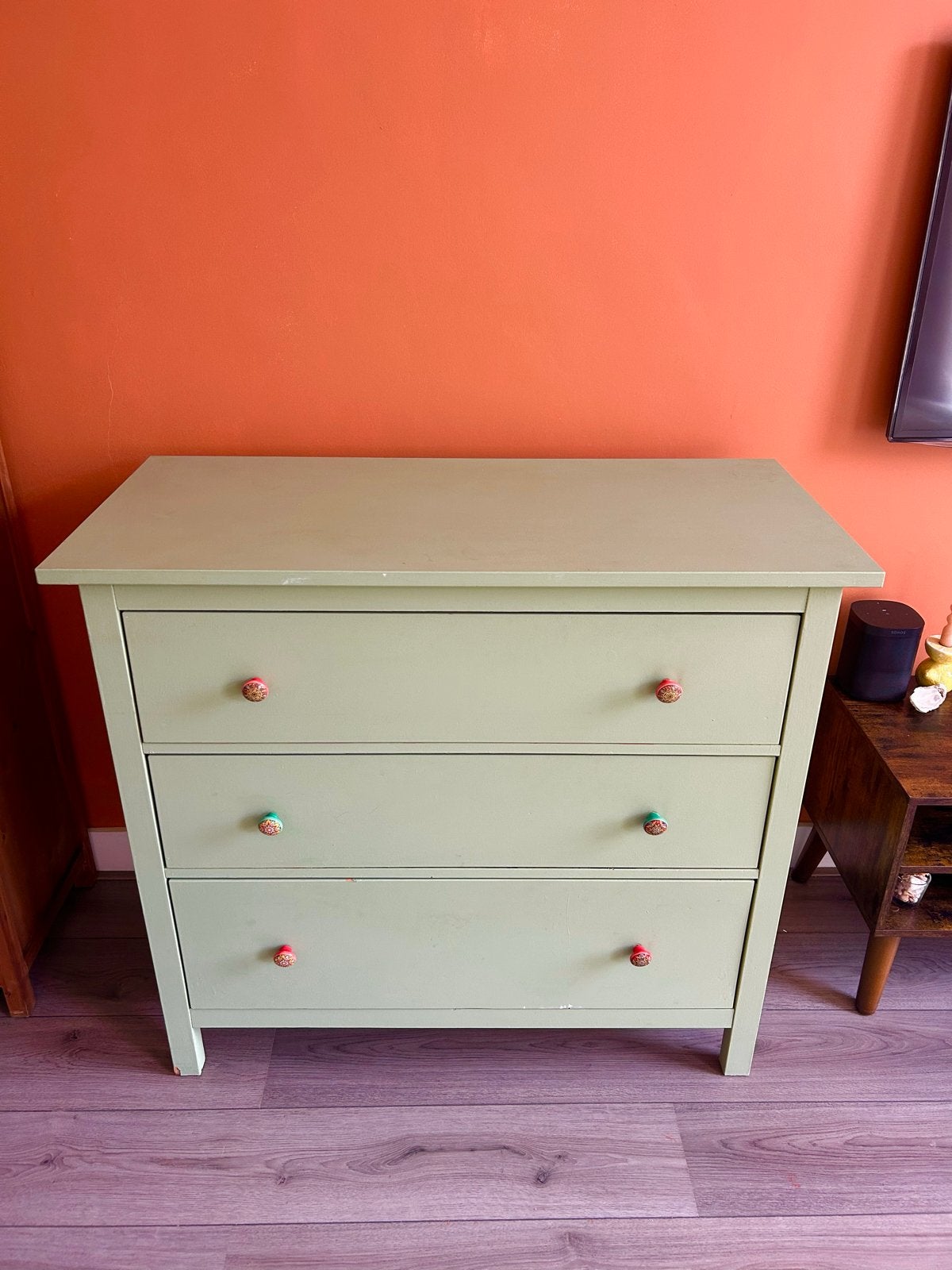 Ikea Hemnes ladekast licht groen, Huis en Inrichting, Kasten | Ladekasten, Ophalen, Gebruikt, 100 tot 150 cm, 3 of 4 laden