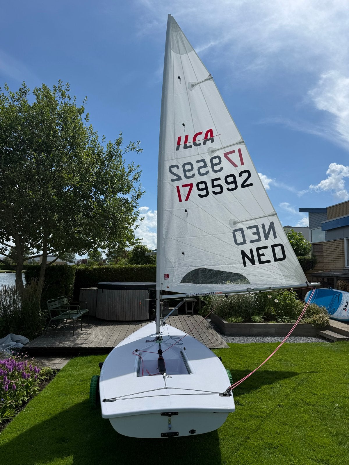 Laser Ilca Australische boot met rompnummer 206723, Ophalen, Laser, Polyester, Dekzeil