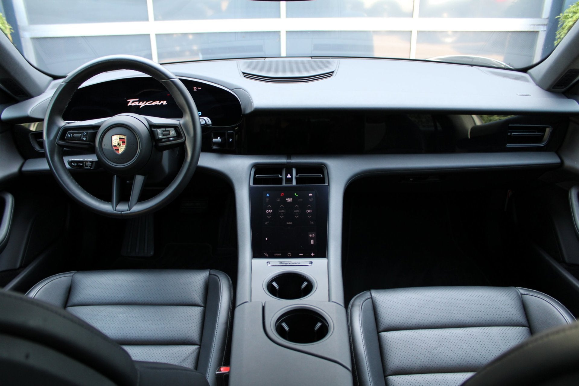 Porsche Taycan Sport Turismo 93 kWh, Auto's, Porsche, Achterwielaandrijving, Gebruikt, Zwart, Leder