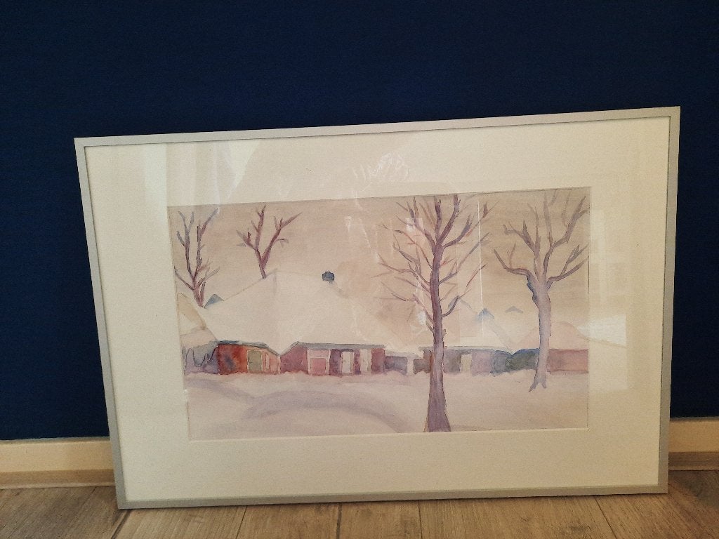 Barth wissellijst met passe-partout 2 st., Huis en Inrichting, Ophalen, 40 cm, 60 cm, Zilver