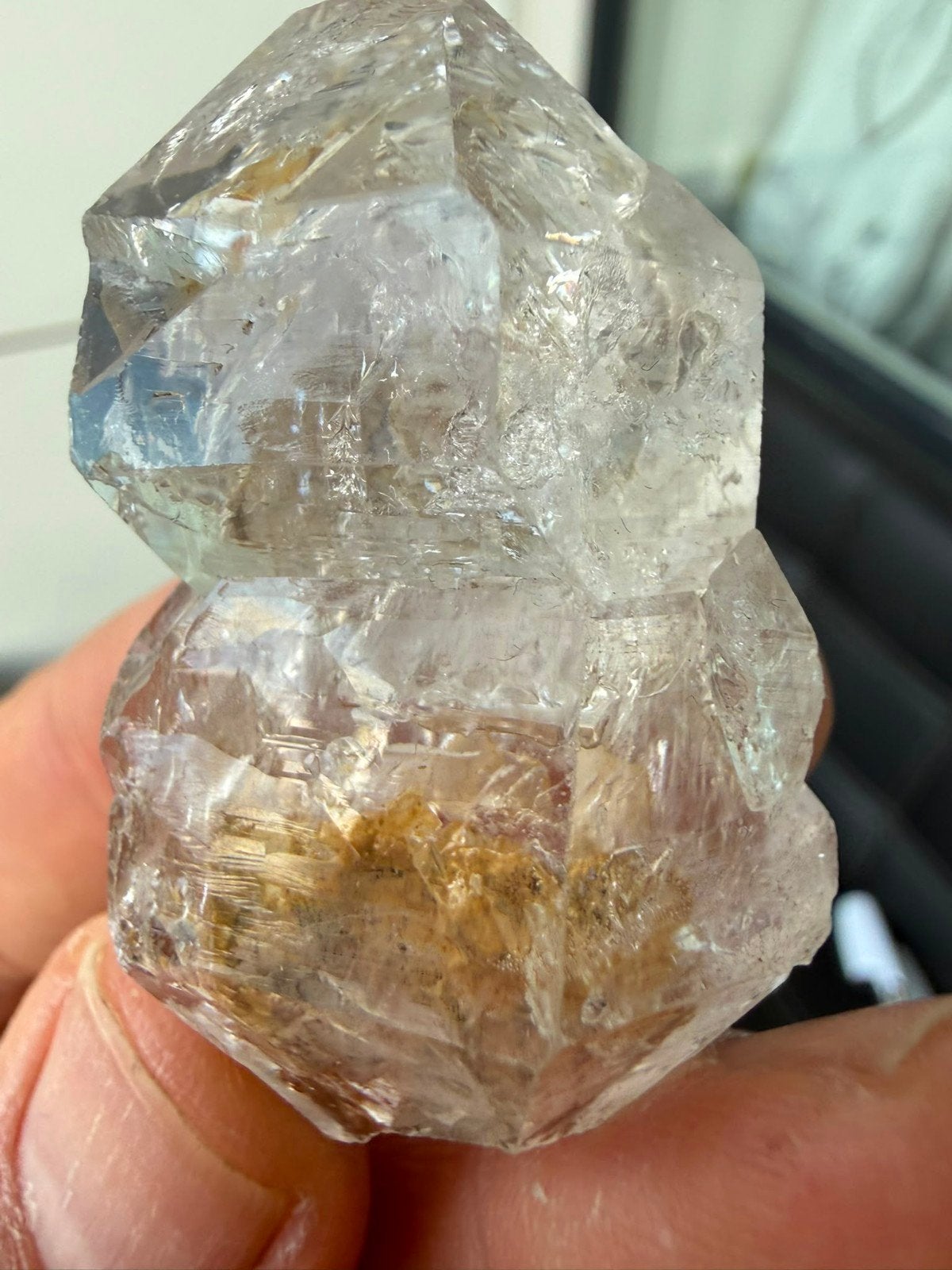 Herkimer Diamant Kwarts met Chloriet N199 - 43g, 5cm, Ophalen of Verzenden