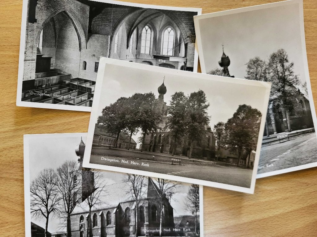 ansicht DWINGELOO Kerk (4x), Ophalen of Verzenden, Voor 1920, Drenthe