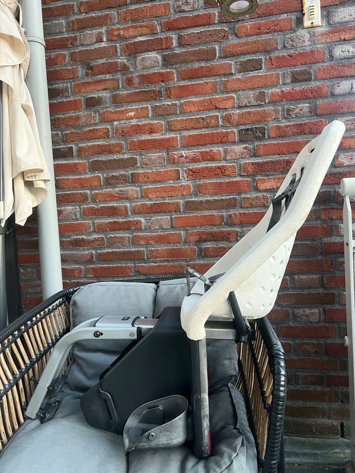 Yepp Achterzitje met montage beugel- Gebruikt, Fietsen en Brommers, Fietsaccessoires | Fietsstoeltjes, Ophalen, Achterzitje, 9 t/m 36 kg