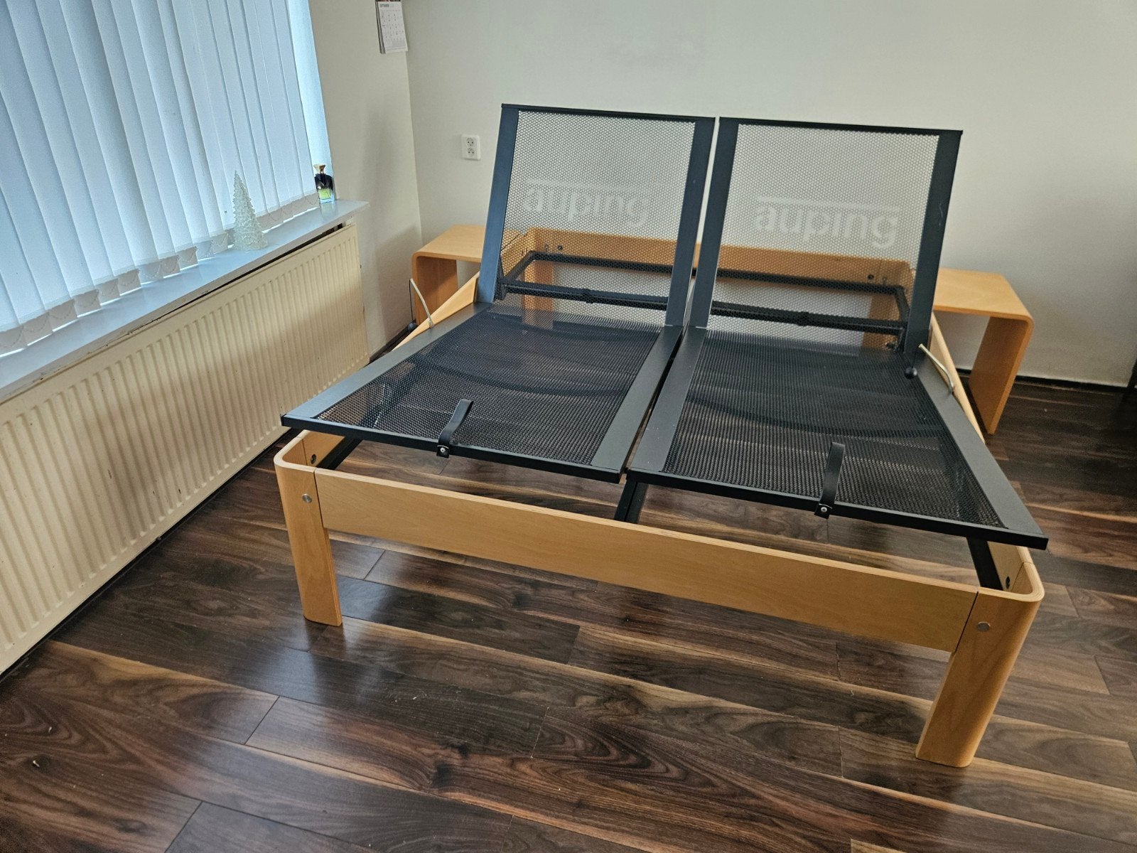 Z.G.A.N. AUPING 2PERSBED(48 CM)160 X 200 CM+TAFELTJES+SPIRAL, Ophalen, Overige kleuren, Tweepersoons, 200 cm