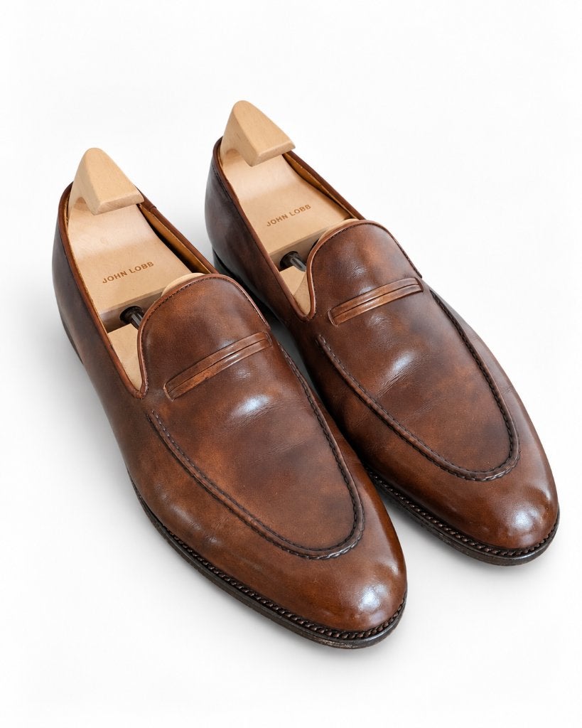 FINAL SALE! John Lobb Amble loafers Brown Musem Calf / 41.5, Kleding | Heren, Loafers, Bruin, Ophalen of Verzenden, Zo goed als nieuw