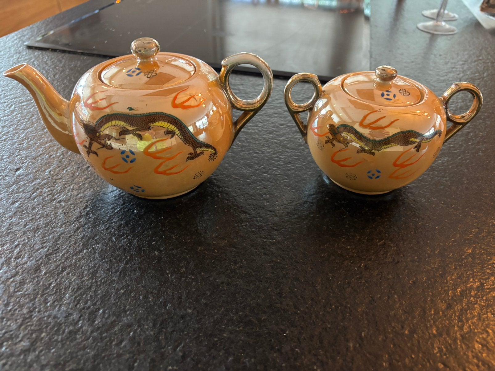 Leuke theepotset japanse style, Ophalen of Verzenden