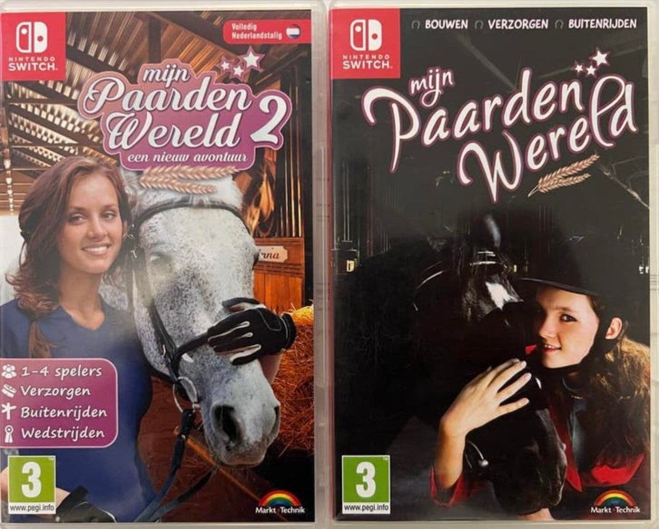 Mijn Paarden Wereld 1 & 2 Nintendo Switch Games, Spelcomputers en Games, 1 speler, Ophalen of Verzenden, Zo goed als nieuw, Vanaf 3 jaar
