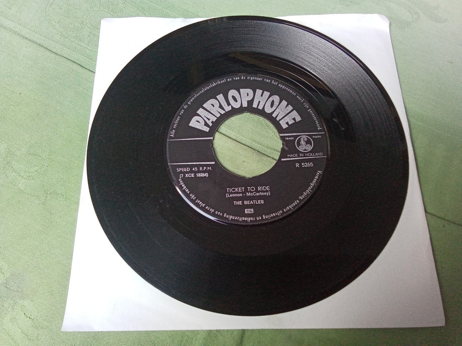 The Beatles.         Ticket to ride, Cd's en Dvd's, Vinyl Singles, Verzenden, Gebruikt, 7 inch, Pop