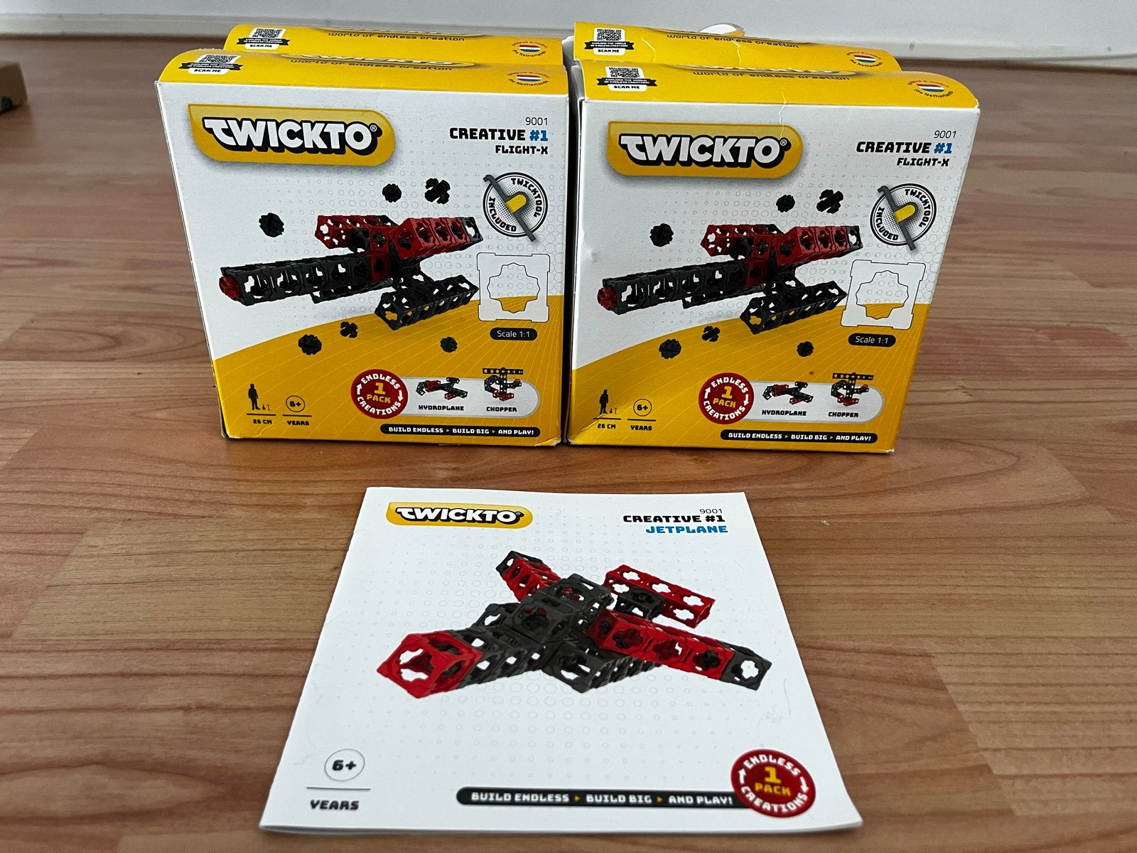 TwicKto Creative #1 Flight-X Bouwpakket (4 stuks), Ophalen, Nieuw, Overige merken