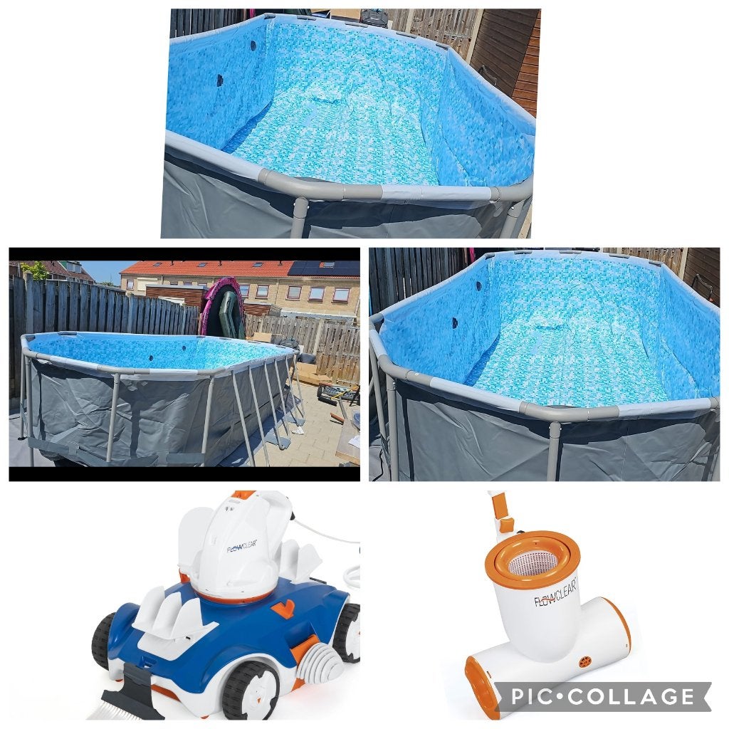 Te koop: zo goed als nieuw zwembad, 300 cm of meer, Zo goed als nieuw, Ovaal, Ophalen