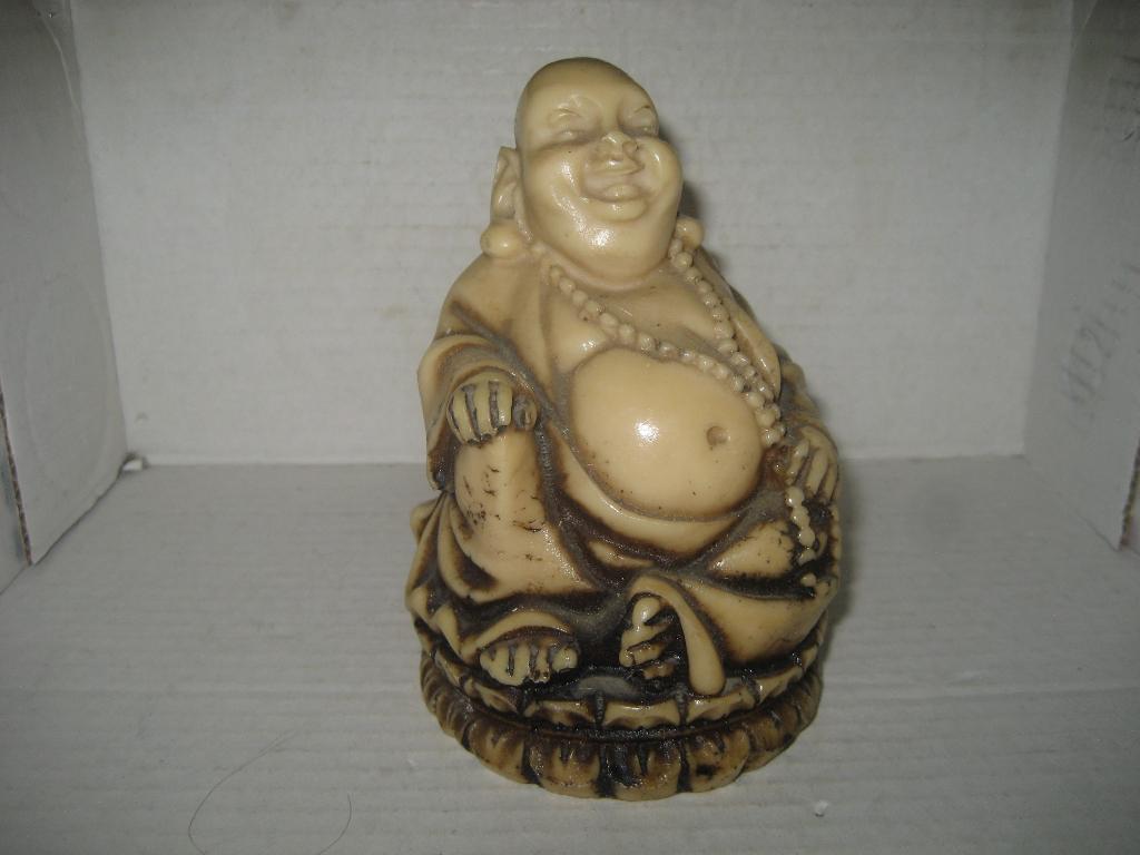 Dikbuik Boeddha met ketting, Huis en Inrichting, Ophalen of Verzenden, Zo goed als nieuw