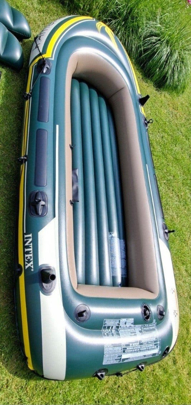 intex seahawk 4 inc peddels, Watersport en Boten, Ophalen, Opblaasbaar, Drie personen of meer, Overige typen