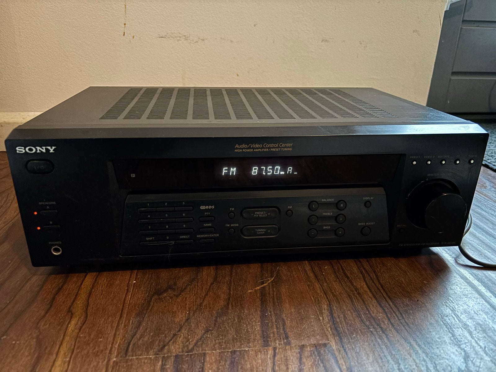 Sony STR-DE185 FM Stereo/FM-AM Receiver, Gebruikt, Ophalen of Verzenden, Sony, Minder dan 60 watt