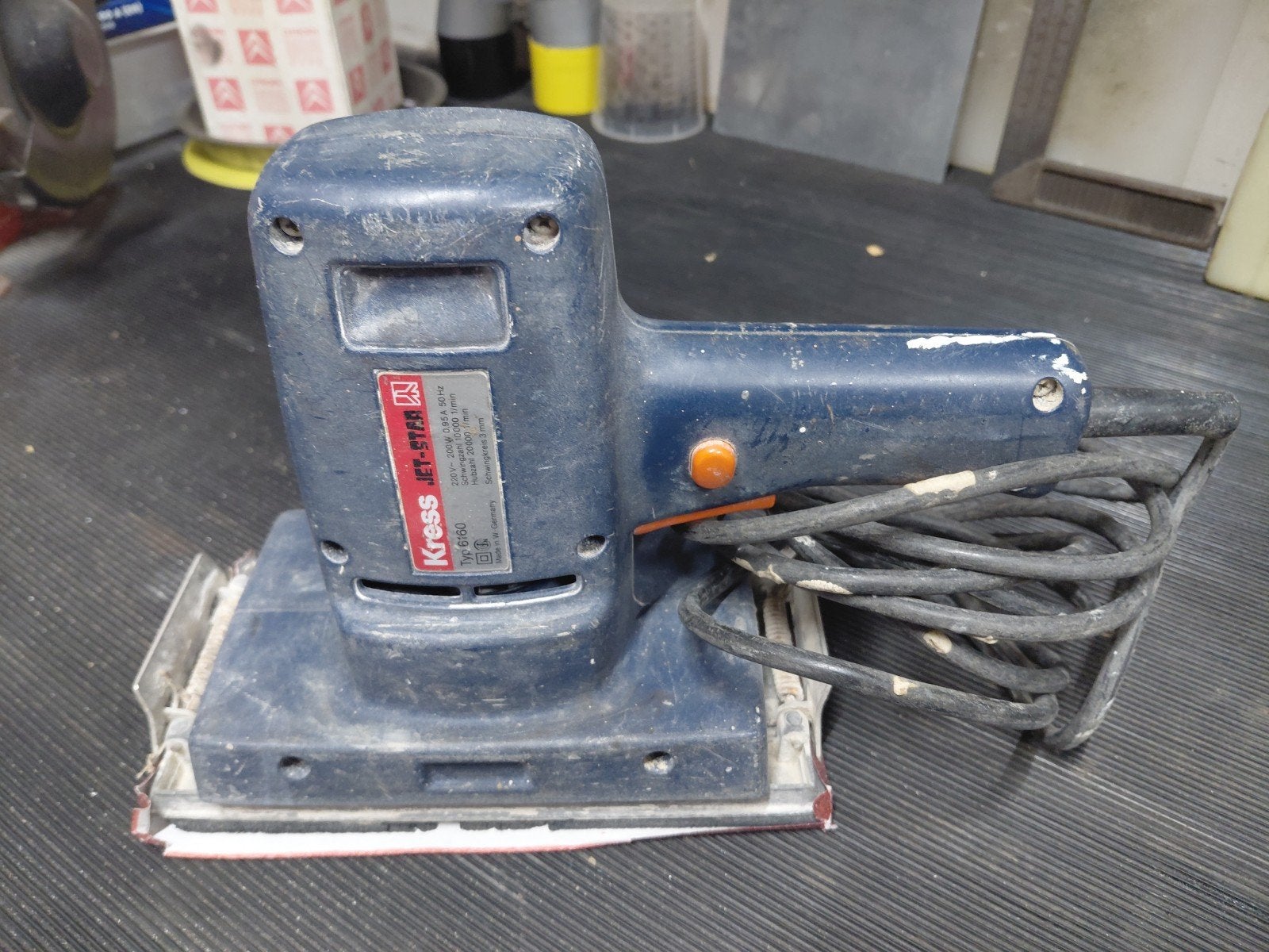Kress Jet-Star Typ 6160 Vlakschuurmachine, Ophalen of Verzenden, Gebruikt, Minder dan 600 watt, Vlakschuurmachine