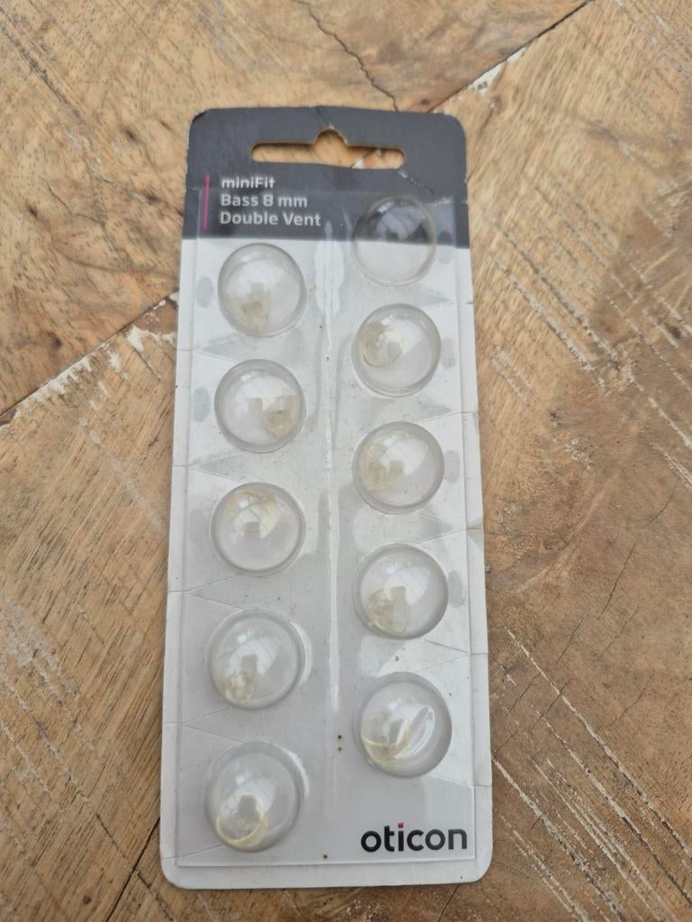 Oticon MiniFit Bass 8mm Double vent, Diversen, Verpleegmiddelen, Ophalen of Verzenden, Nieuw
