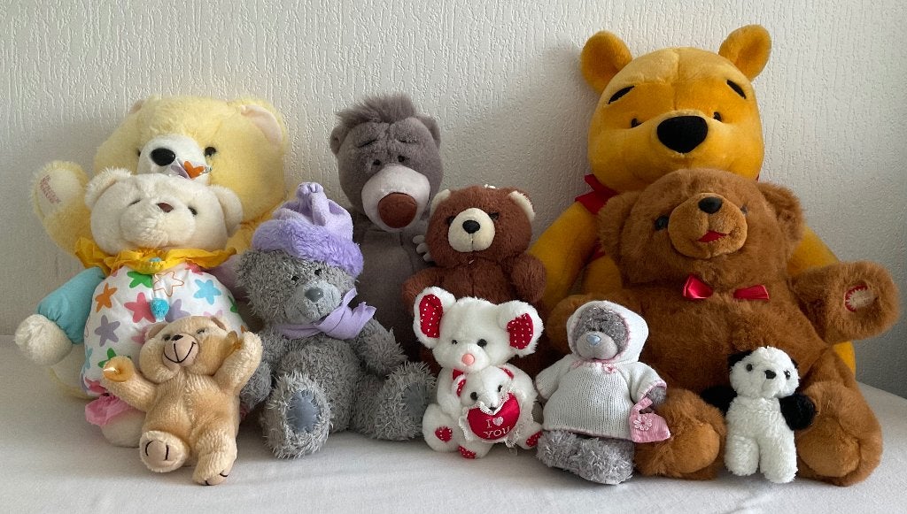 Grote verzameling berenknuffels (11 stuks), Ophalen, Disney, Beer, Zo goed als nieuw