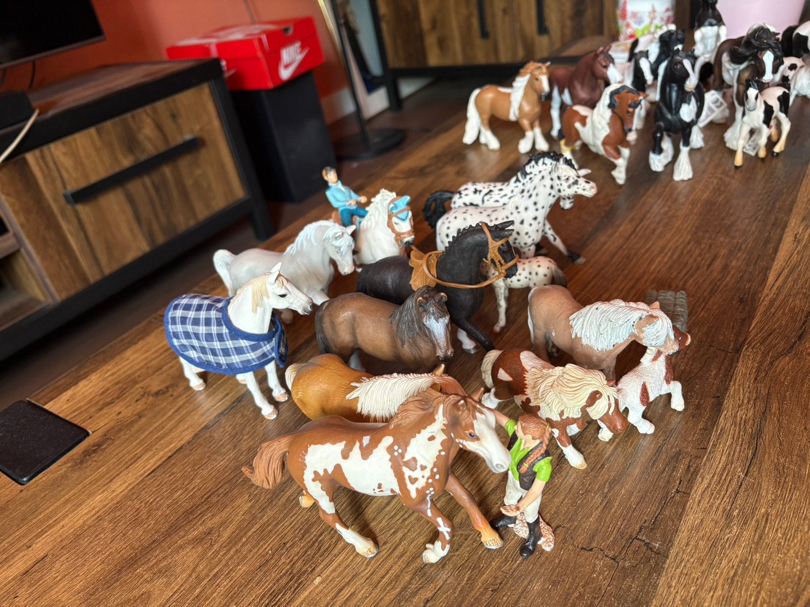Schleich, Mojo, Bullyland paarden, Ophalen of Verzenden, Gebruikt, Paard, Beeldje of Figuurtje