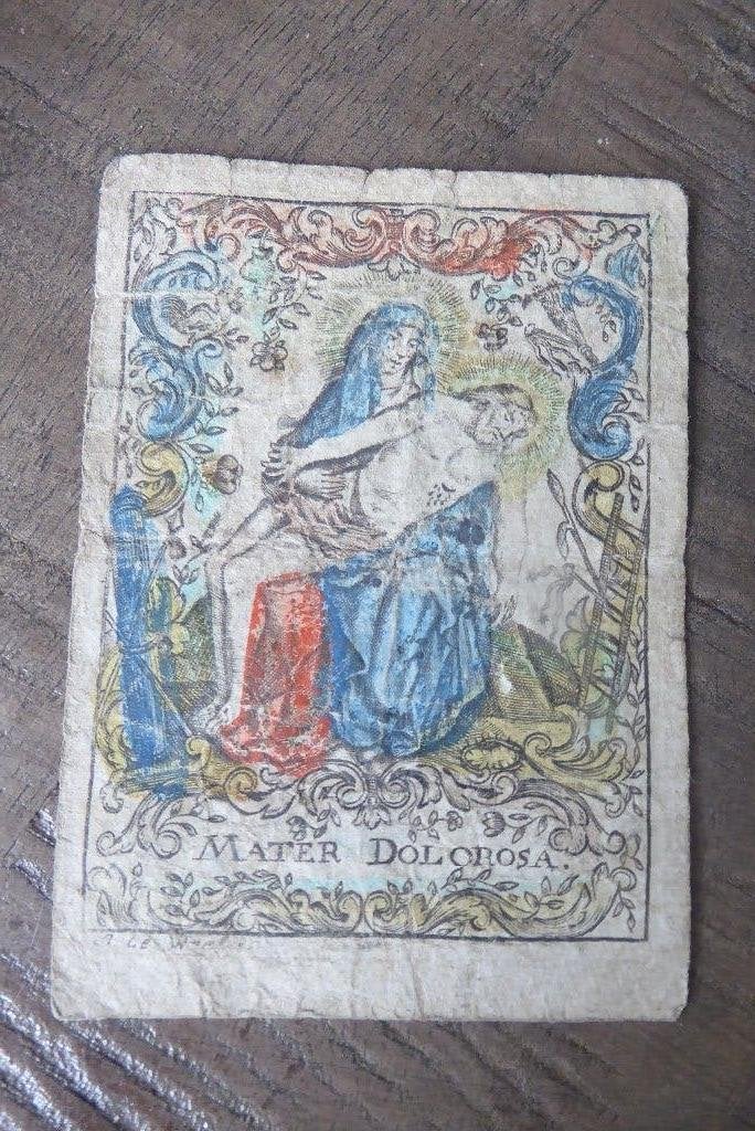 18 e eeuws bidprentje, Antiek en Kunst, Antiek | Religie, Ophalen of Verzenden
