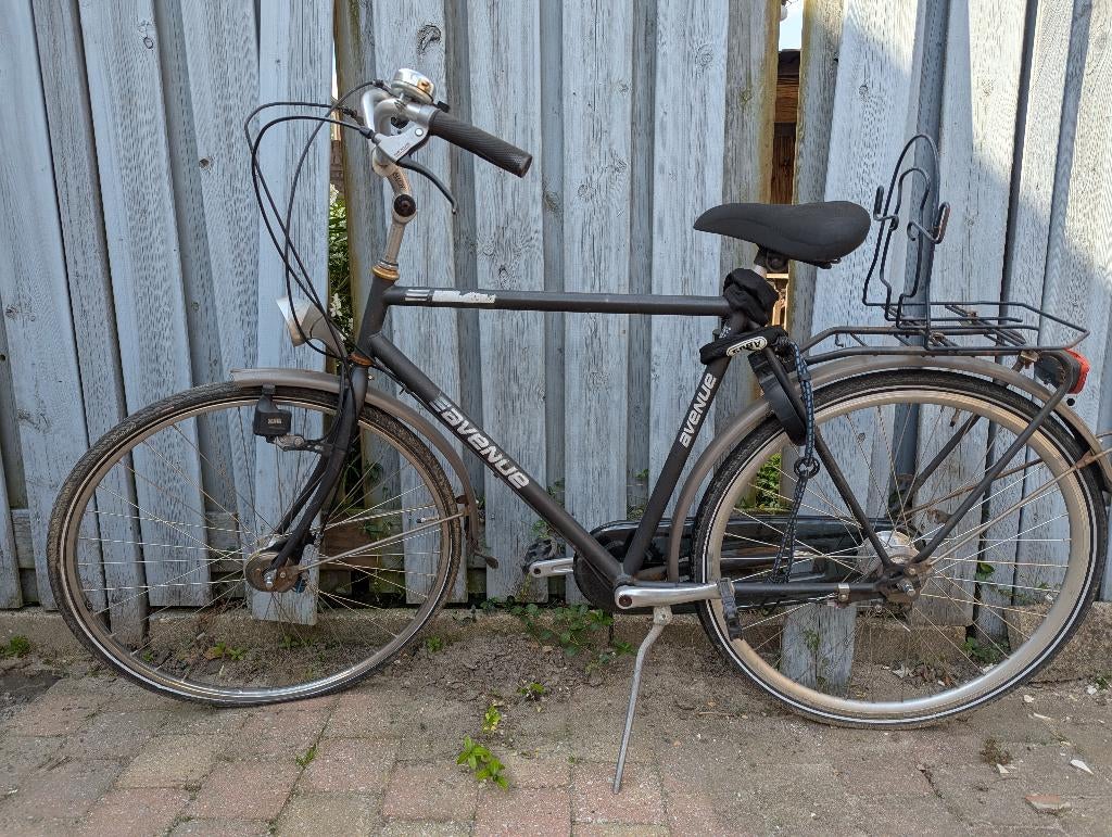 Heren fiets, Gebruikt, Velgrem, Versnellingen, 61 tot 65 cm