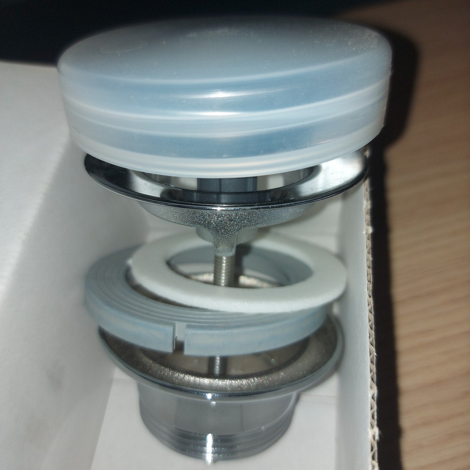 Raminex Wastafel Afvoerplug 1 1/2" Universeel Up&Down Chroom, Ophalen of Verzenden, Nieuw, Chroom, Overige typen