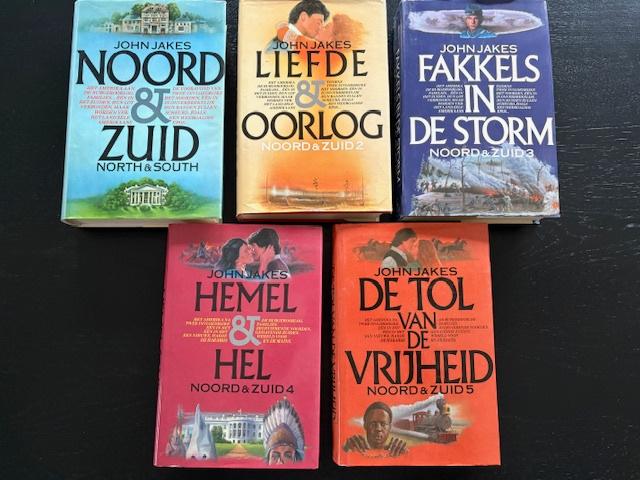 John Jakes - Noord & Zuid 5 hardcovers, Ophalen of Verzenden, Gelezen