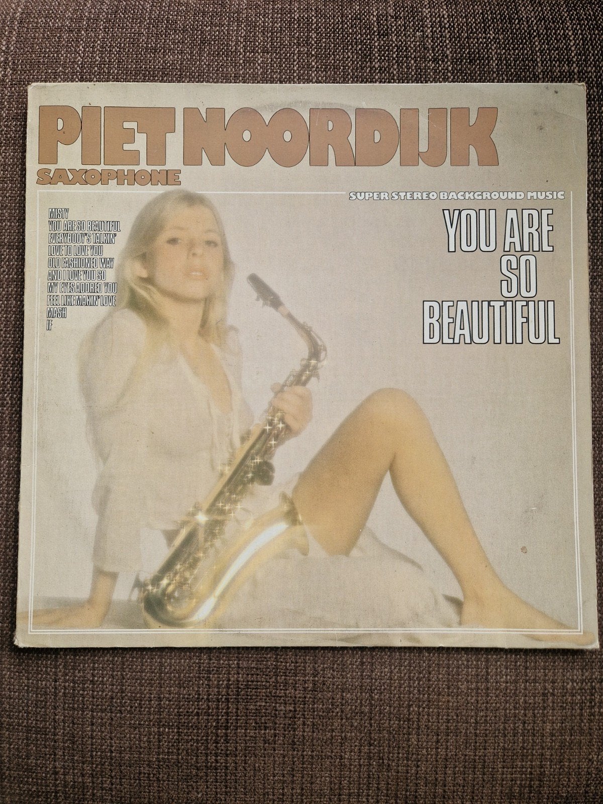Piet Noordijk Saxophone - You Are So Beautiful LP, Originele persing, Ophalen of Verzenden, Gebruikt, 12 inch