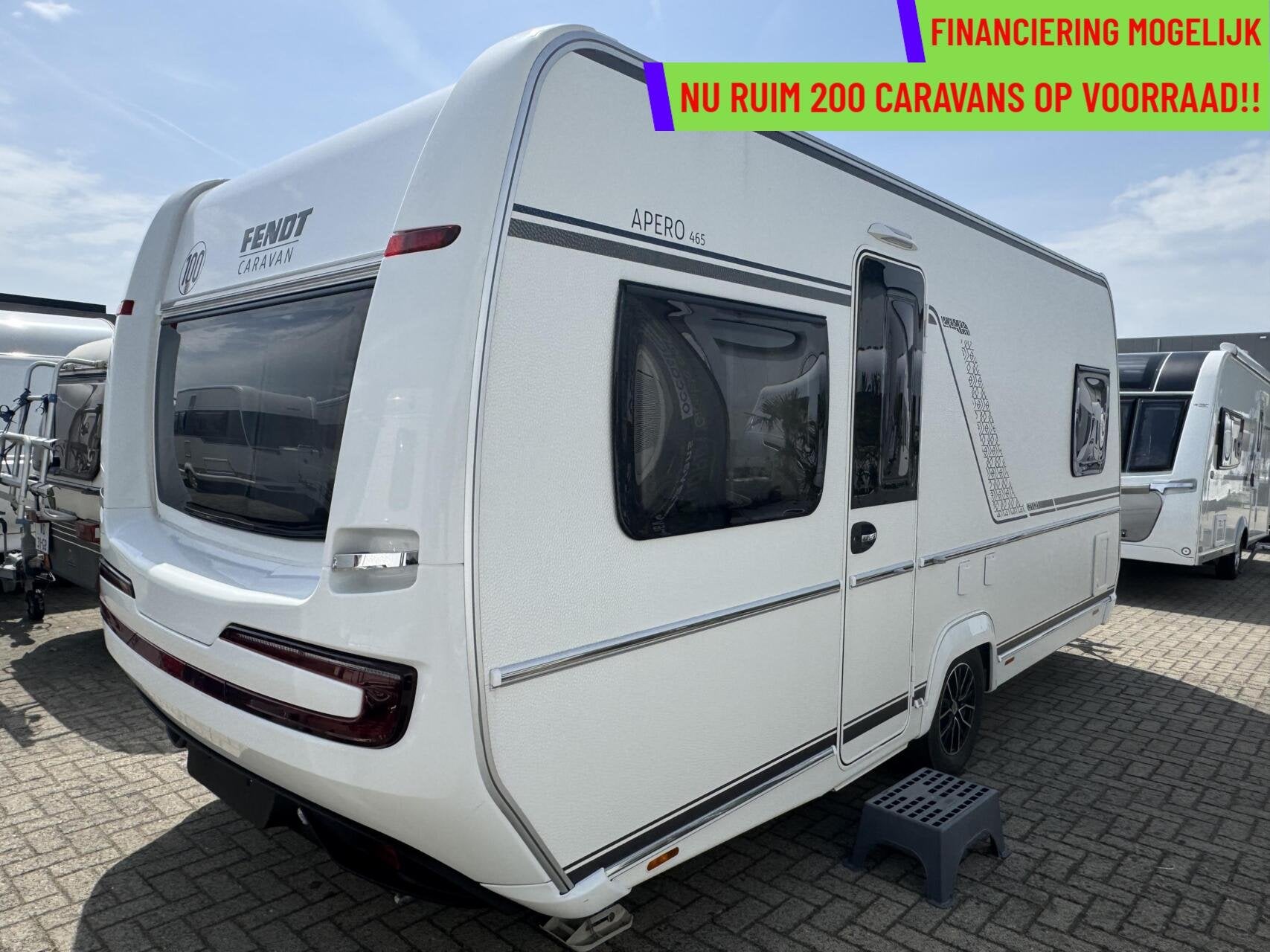 Fendt APERO 465 SFB, FRANSBED, RONDZIT,MOVER,ATC,FIETSENDR., Caravans en Kamperen, Mover, Rondzit, 7 tot 8 meter, Bedrijf