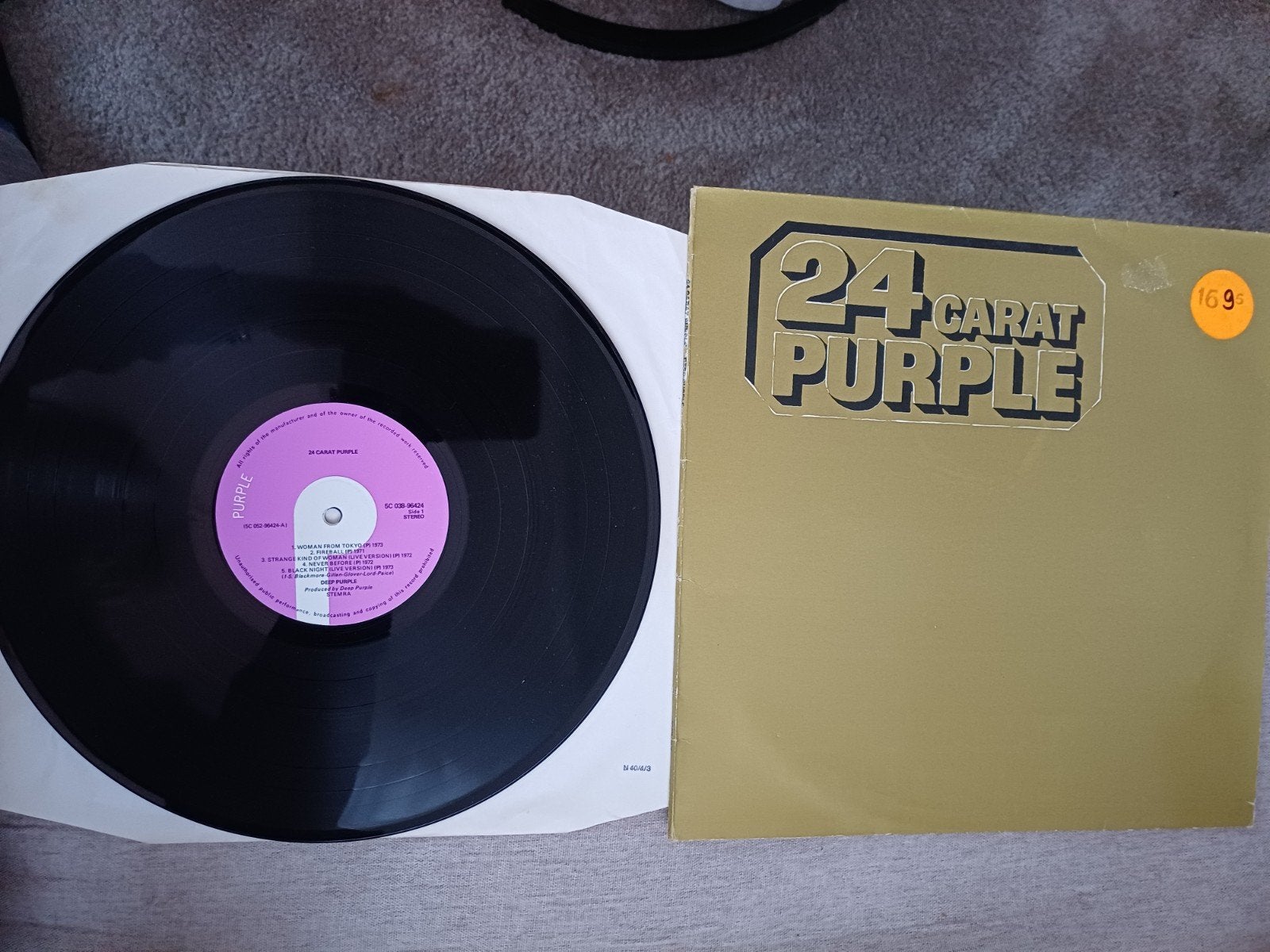 Deep Purple - 24 Carat Purple LP (Classic Rock), Ophalen
