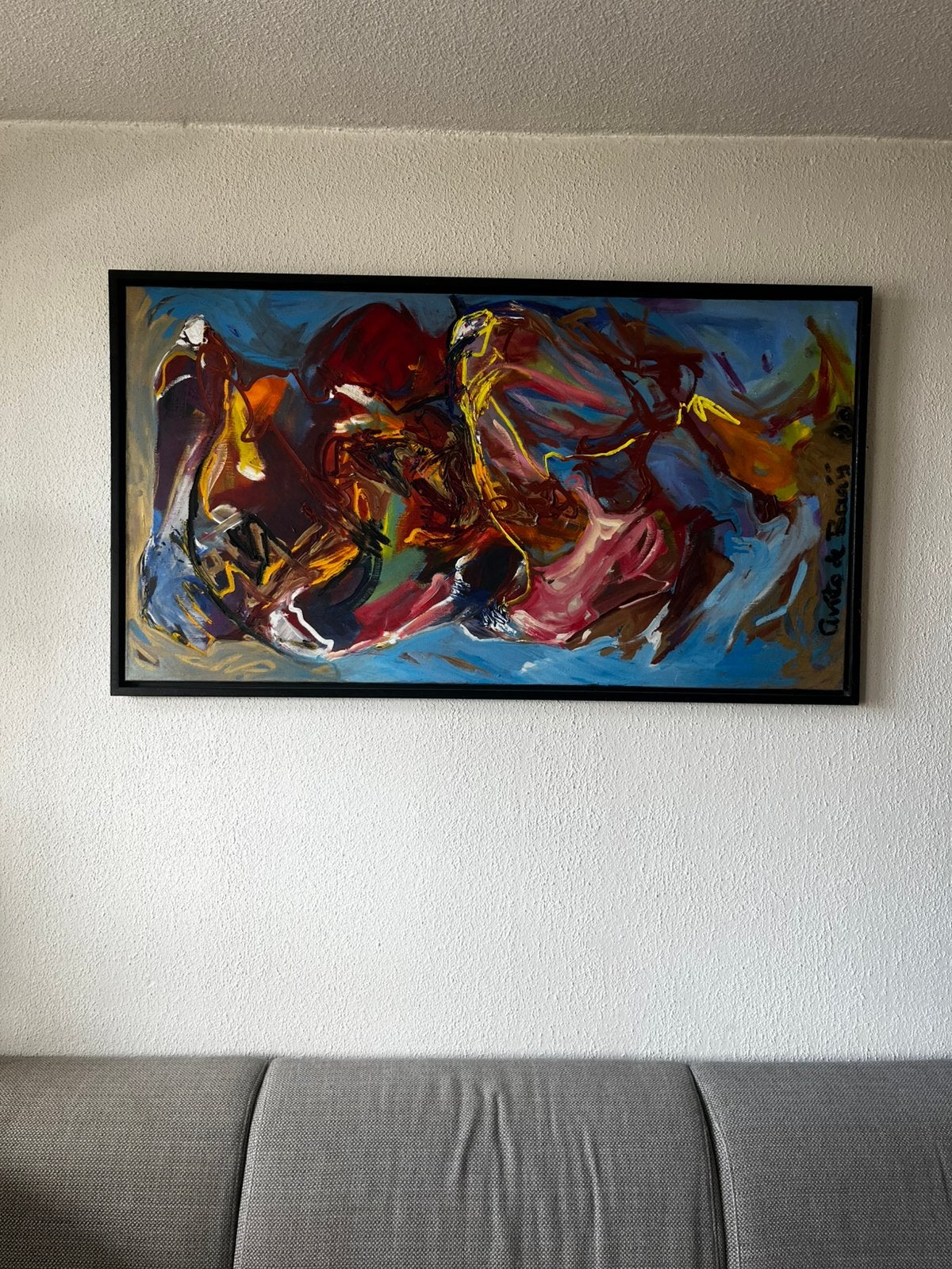 Anita de Baaij – groot origineel schilderij – 130 x 70CM, Ophalen