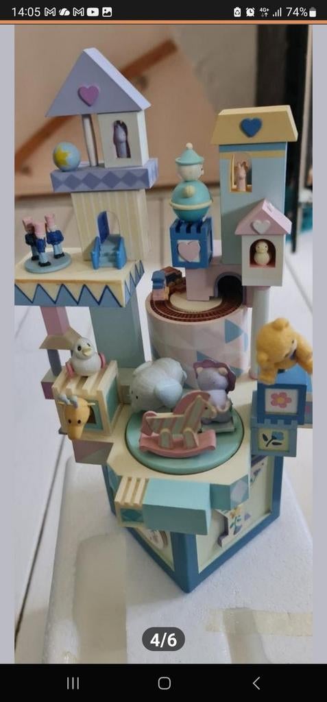 Enesco Toyland Muziekdoos - Charmant BABY Blok Design, Ophalen of Verzenden
