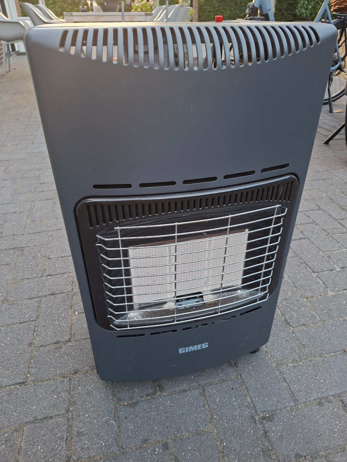 Kampeer gaskachel met Antargaz gasfles, Ophalen, Gebruikt
