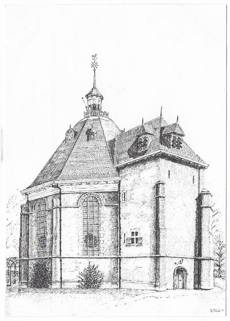 Willemstad Ned Herv Kerk  Ongelopen Ansichtkaart  (B7964), Ophalen of Verzenden, 1980 tot heden, Ongelopen