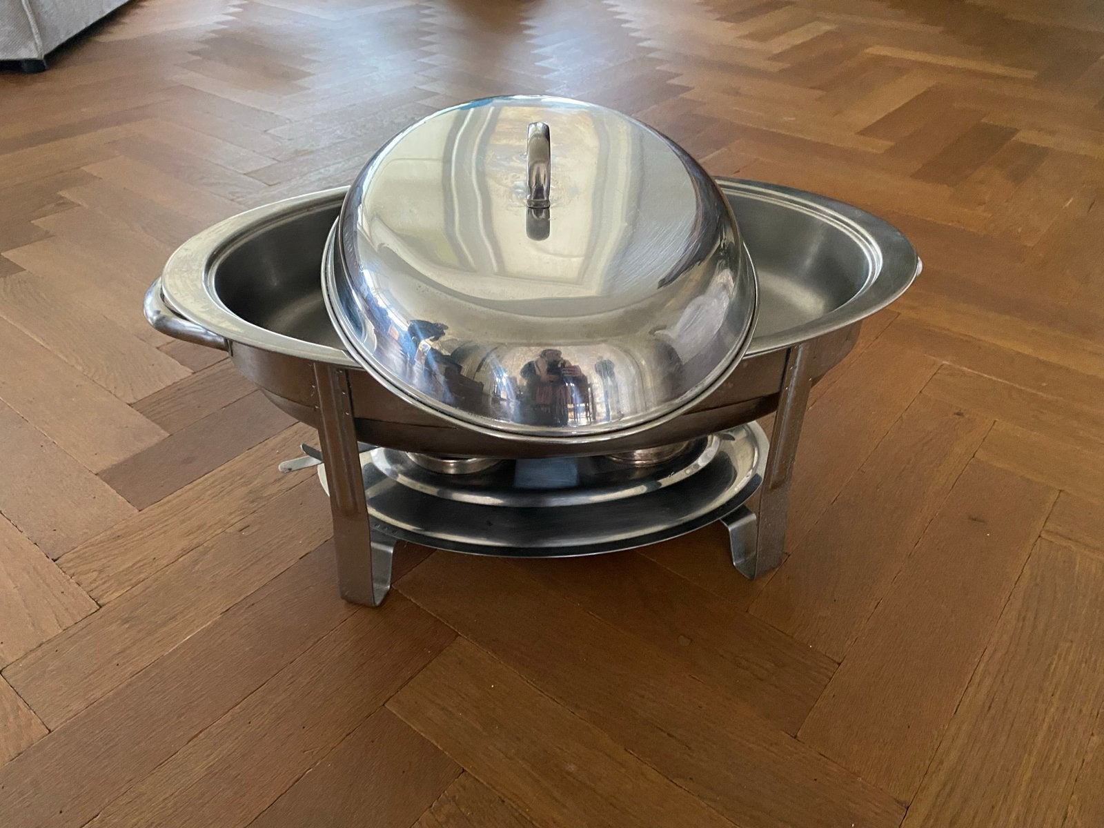 Chafing dish - Warmhoudschaal, Zilver, Ophalen of Verzenden, Metaal, Overige typen