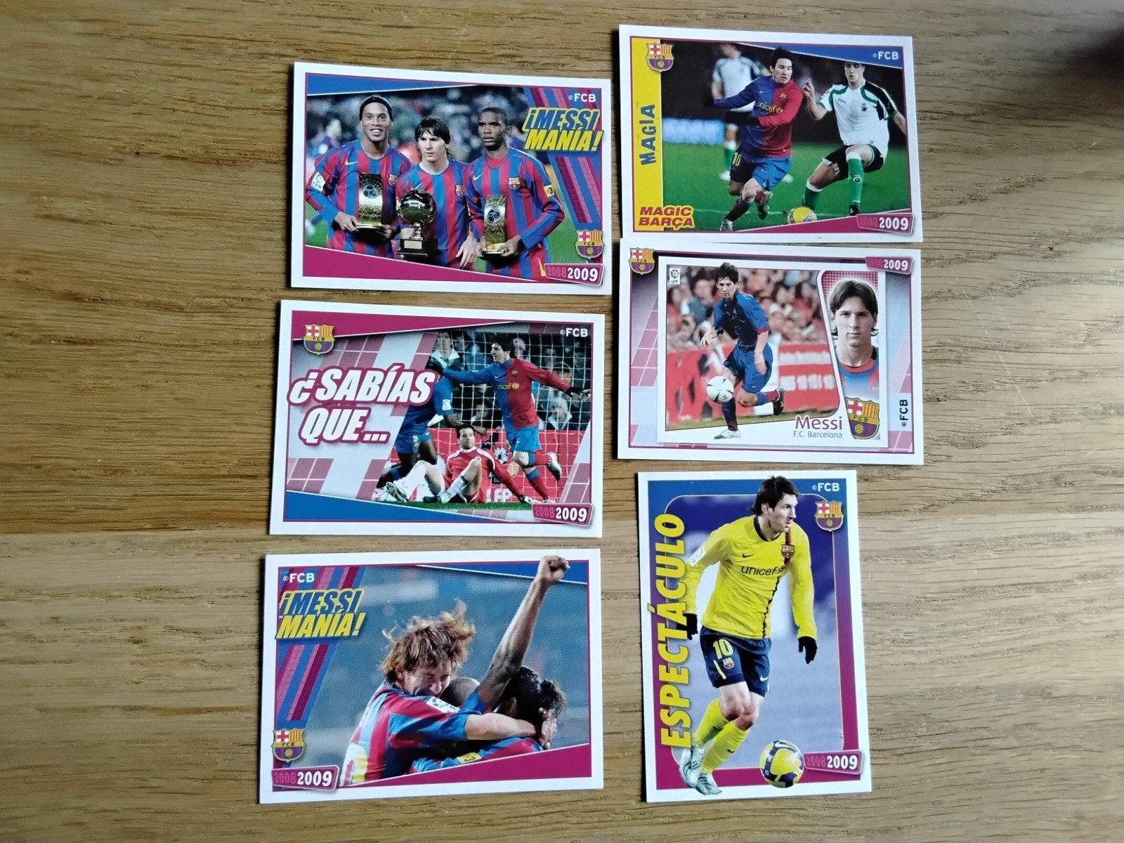 6 FC Barcelona 2008/2009 Panini Stickers Lionel Messi, Verzamelen, Ophalen of Verzenden, Zo goed als nieuw, Buitenlandse clubs