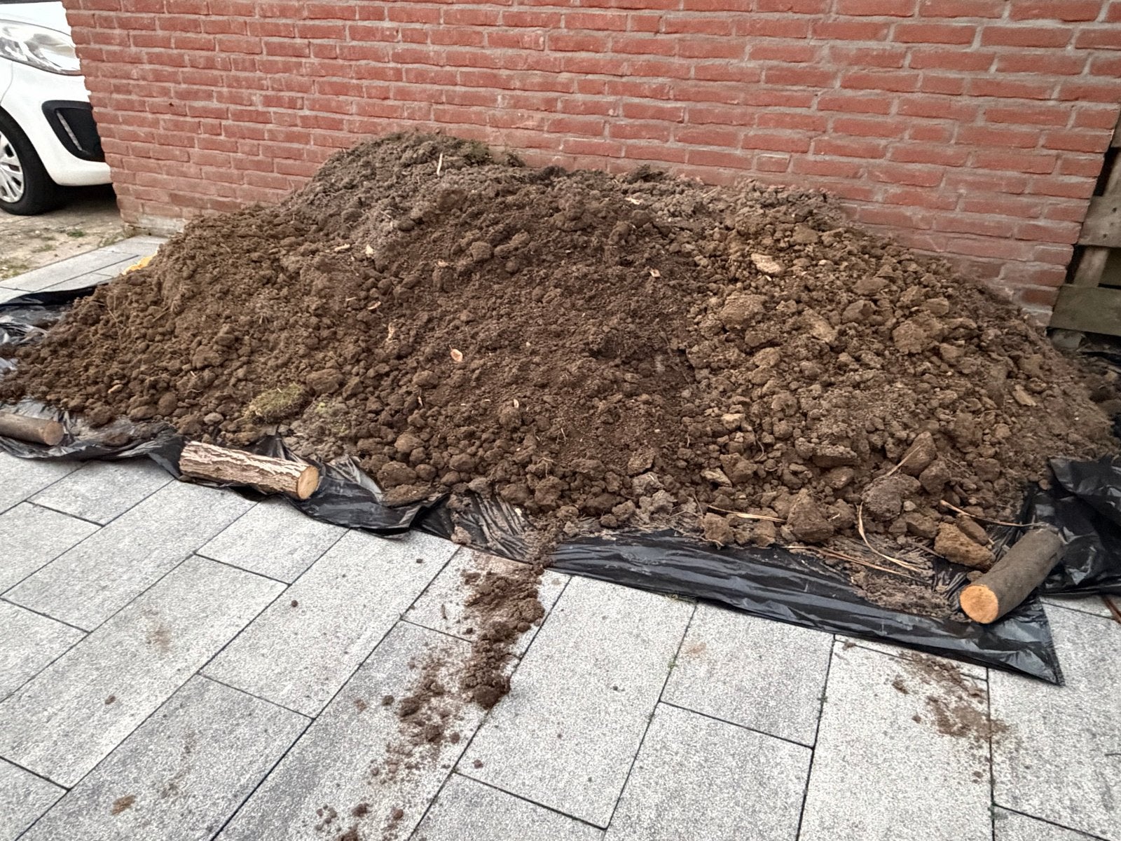 Gratis tuinaarde af te halen, Ophalen, Tuinaarde