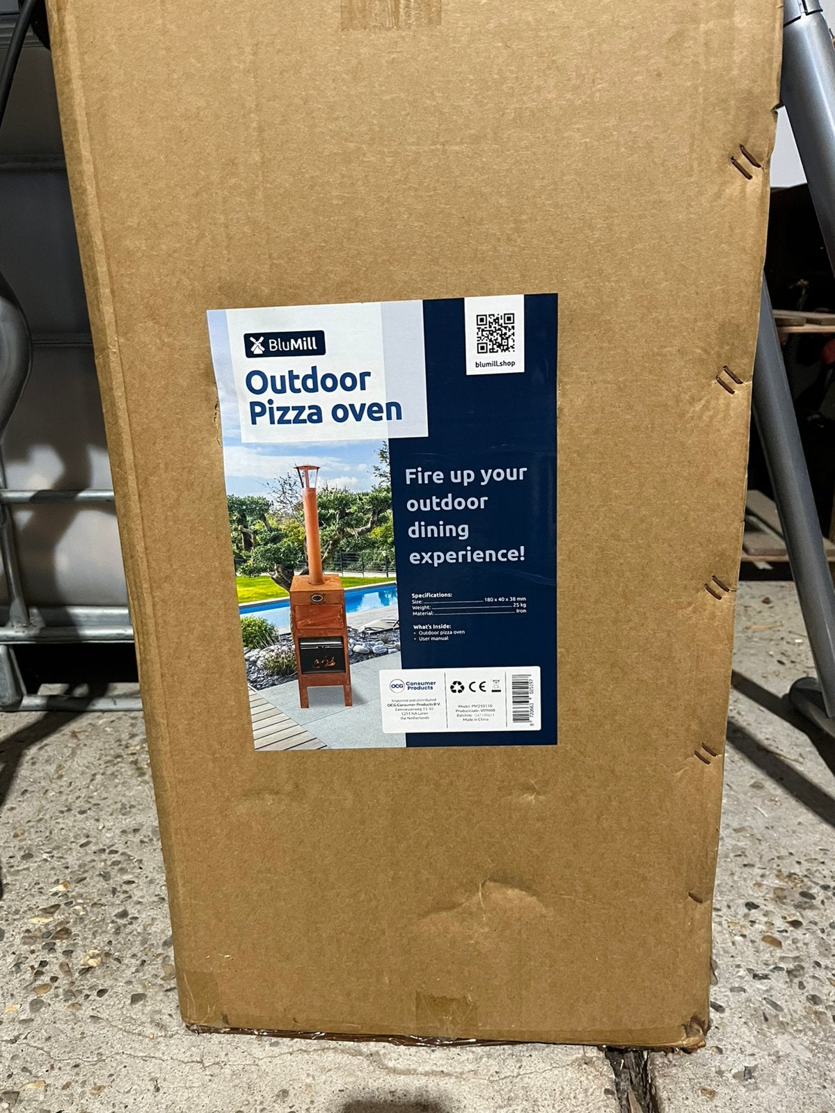 Blumill pizza oven, Ophalen, Nieuw