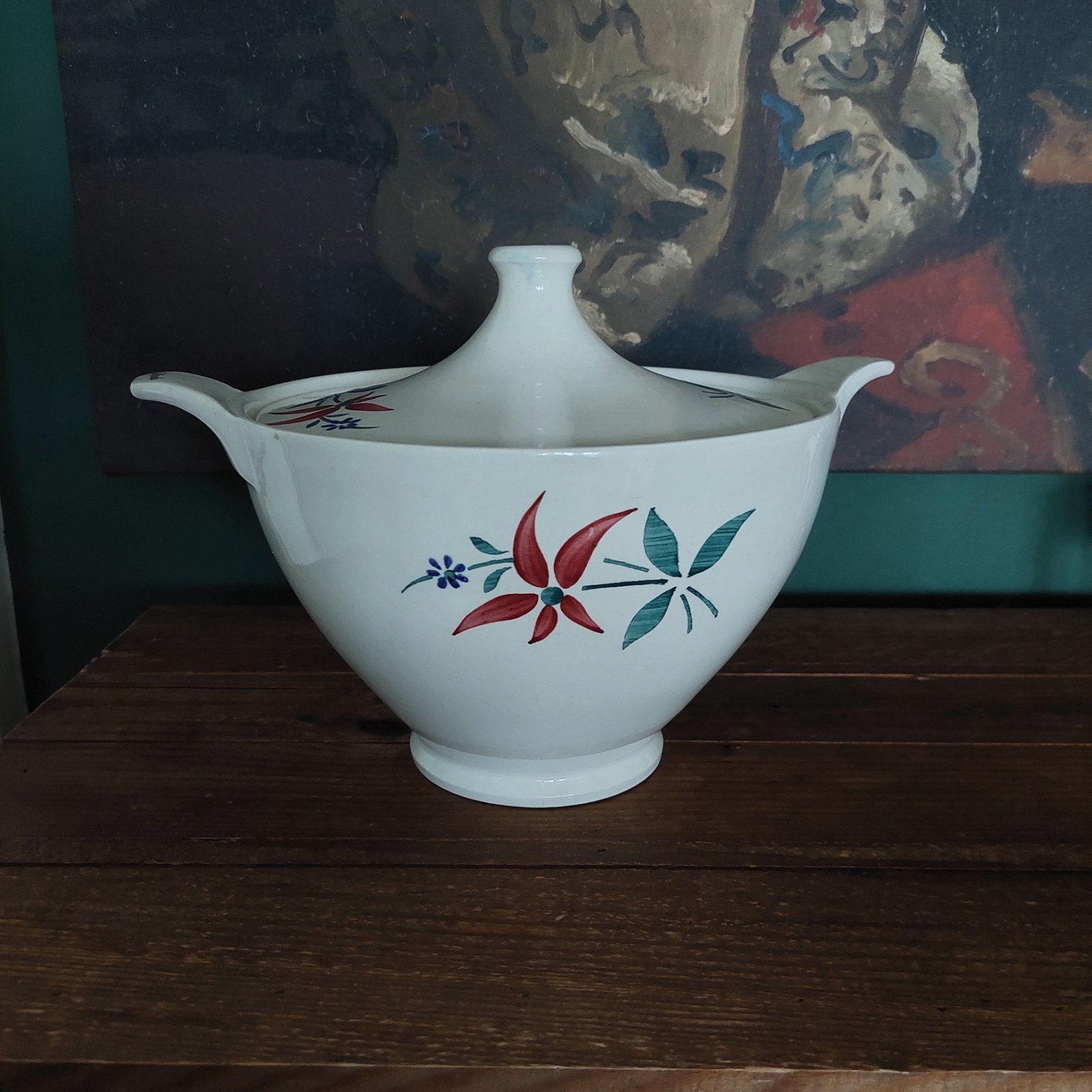vintage dekschaal, Ophalen