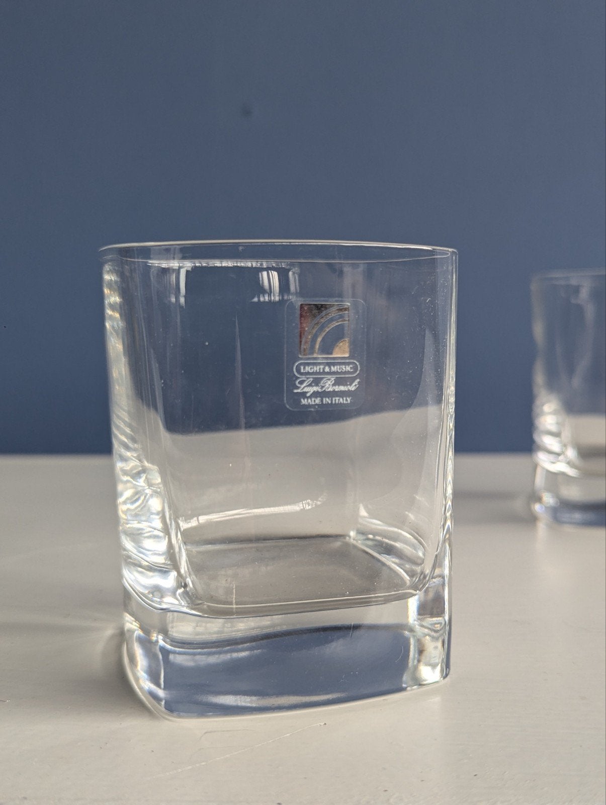 3 vintage Italiaanse wiskey glazen, Glas of Glazen, Gebruikt, Ophalen of Verzenden, Glas