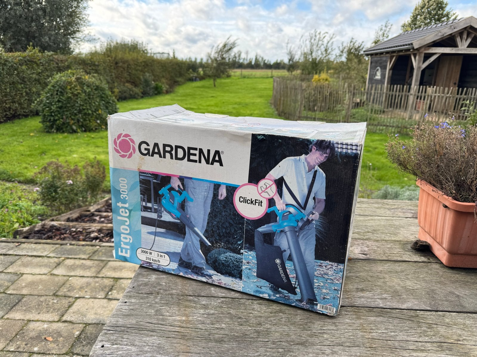 Gardena Ergojet 3000 Bladblazer/-zuiger - Nieuw in doos, Met opvangzak, Handgedragen, Nieuw, Ophalen of Verzenden