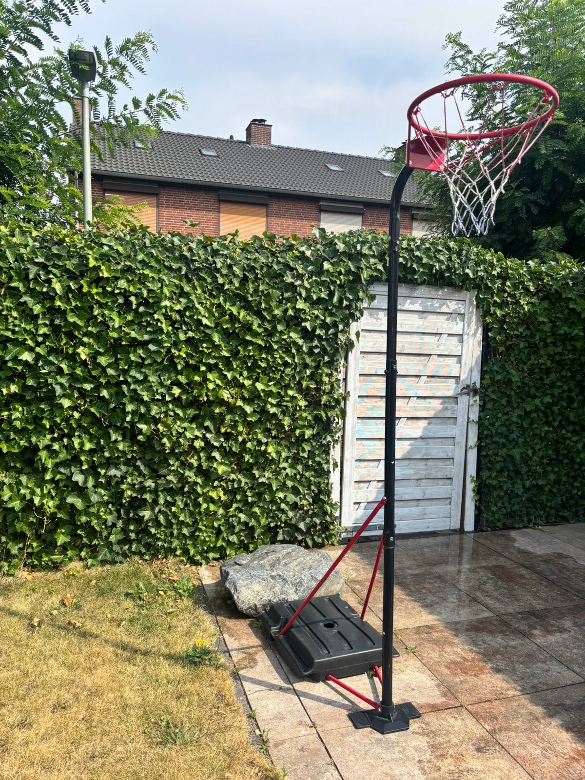 Basketbal net met paal, Ophalen, Gebruikt, Ring, Bord of Paal