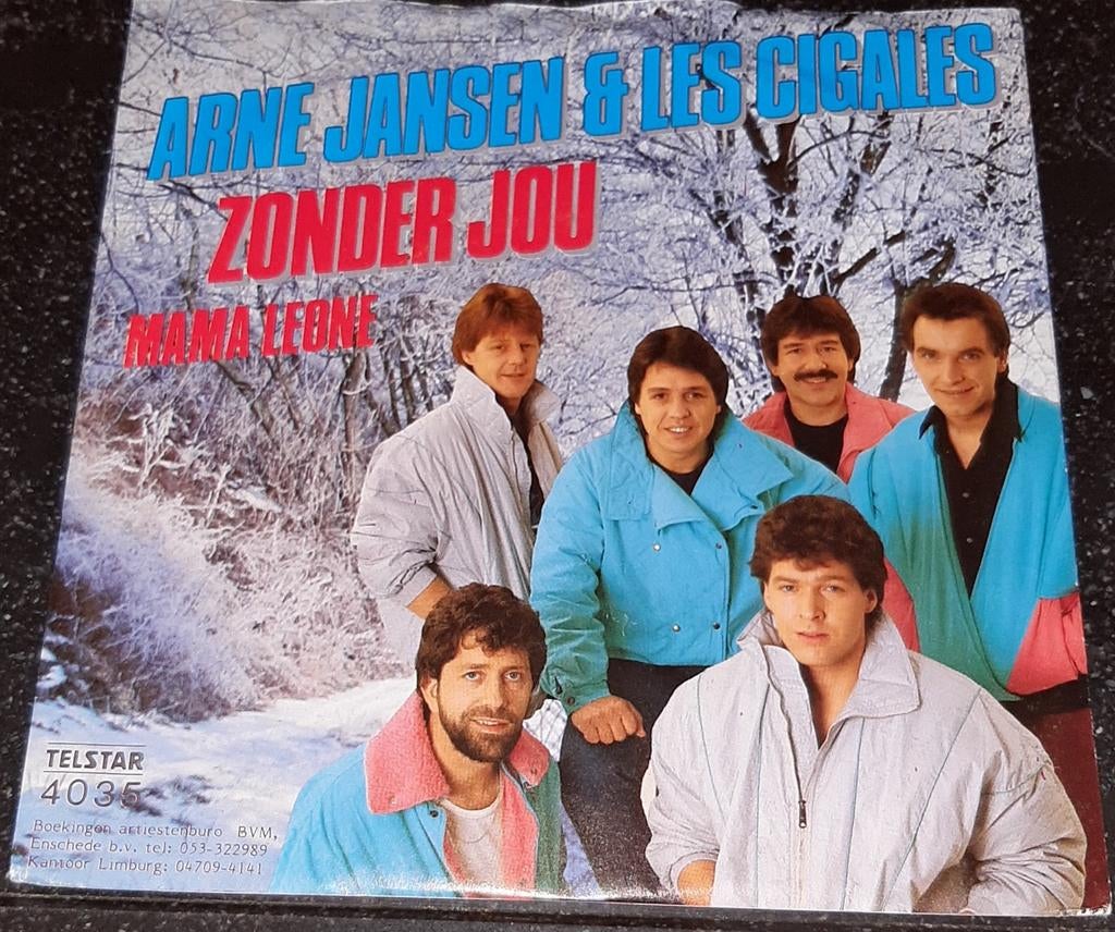 Arne Jansen & Les Cigales zonder jou, 7 inch, Single, Ophalen of Verzenden, Zo goed als nieuw