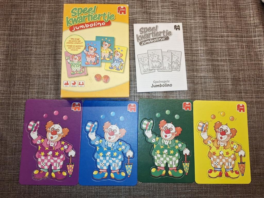 Jumbo Speelkwartiertje Jumbolino Kaartspel, Een of twee spelers, Ophalen of Verzenden, Gebruikt, Jumbo