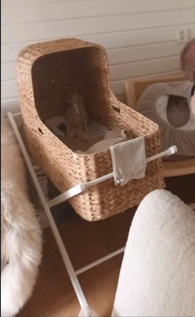 rieten wieg, Kinderen en Baby's, Ophalen, Gebruikt, Wieg