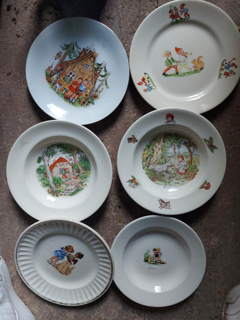 Brocante kinderbordjes, Ophalen