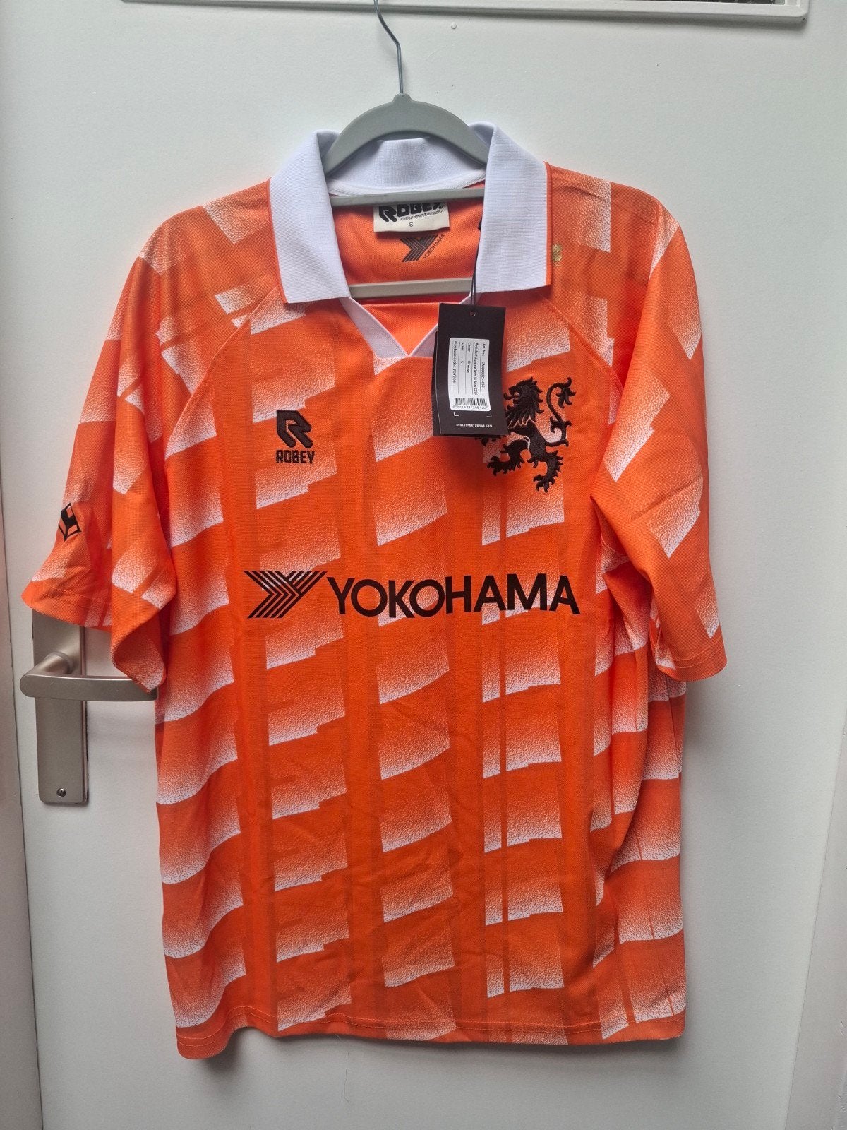 Robey Nederland Retro Voetbalshirt Oranje Maat S, Maat S, Ophalen of Verzenden, Nieuw, Shirt