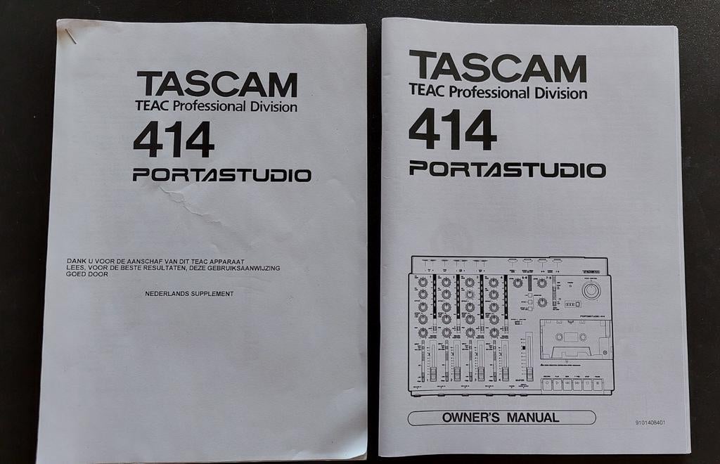 Tascam Portastudio 414 handleiding met Nederlands supplement, Ophalen of Verzenden, Audio