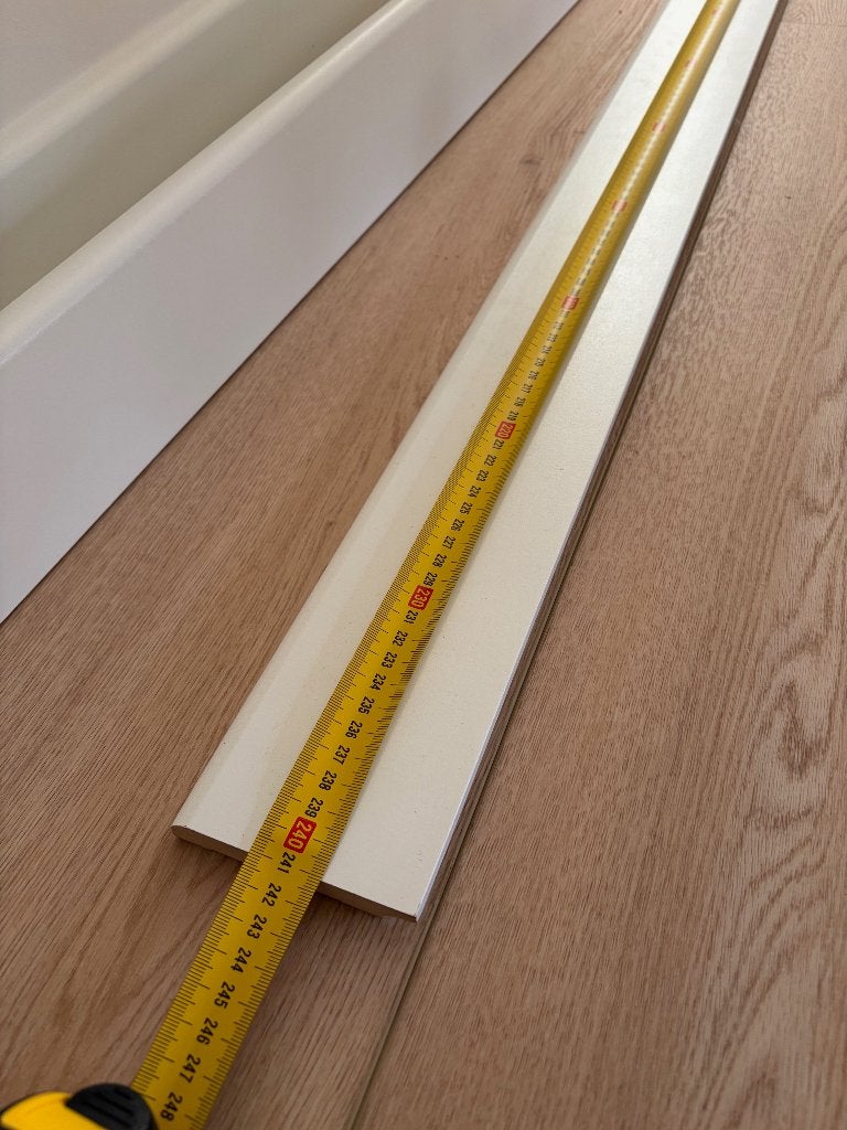 3x Nieuwe MDF Koloniale plinten  - 9 cm hoog, 240 cm lang, Ophalen, Nieuw, Mdf, 200 tot 250 cm